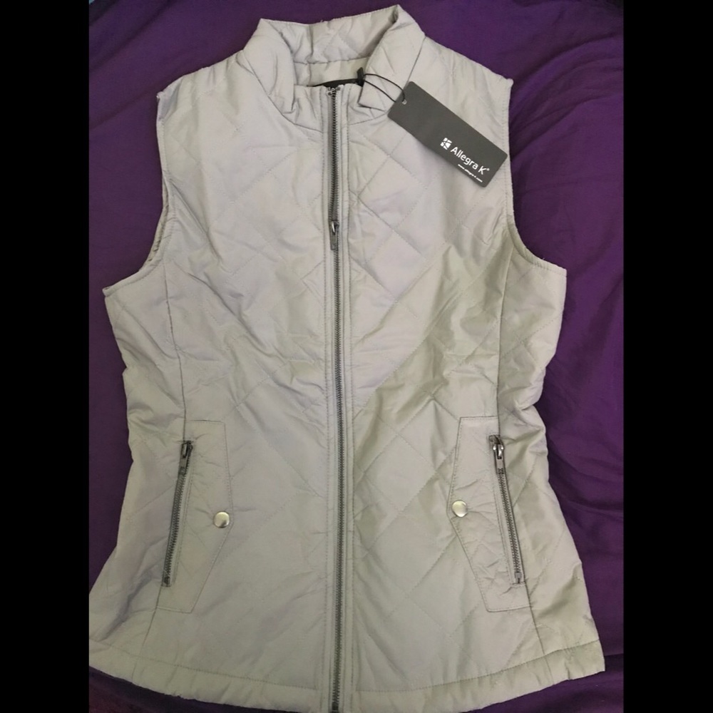 Allegra K gray vest